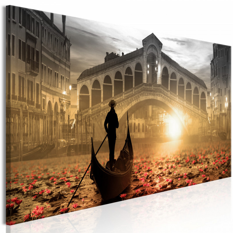 Tablou - Magic Venice (1 Part) Narrow Orange