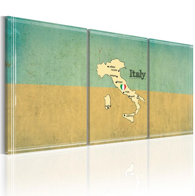 Tablou - map: Italy