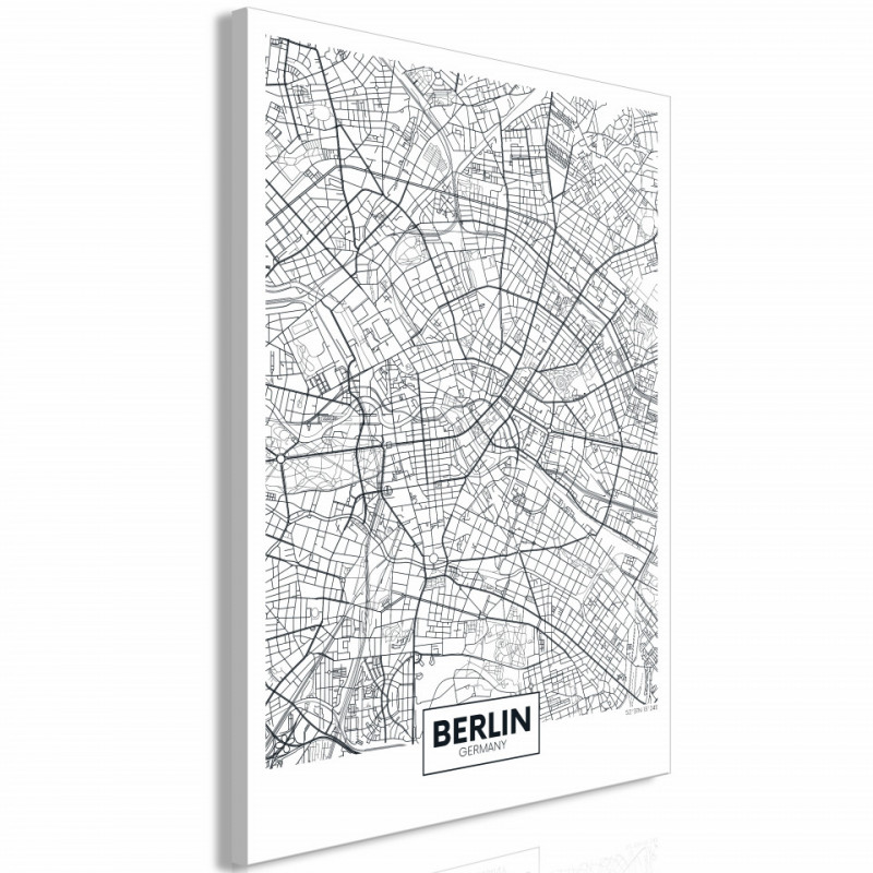 Tablou - Map of Berlin (1 Part) Vertical