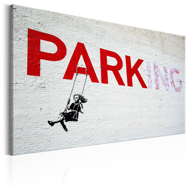 Tablou - Parking Girl Swing by Banksy