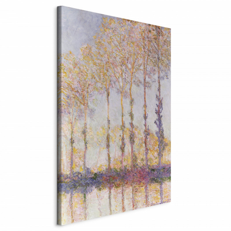 Tablou - Poplars on the Bank of the River Epte