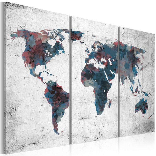 Tablou - Undiscovered continents - triptych