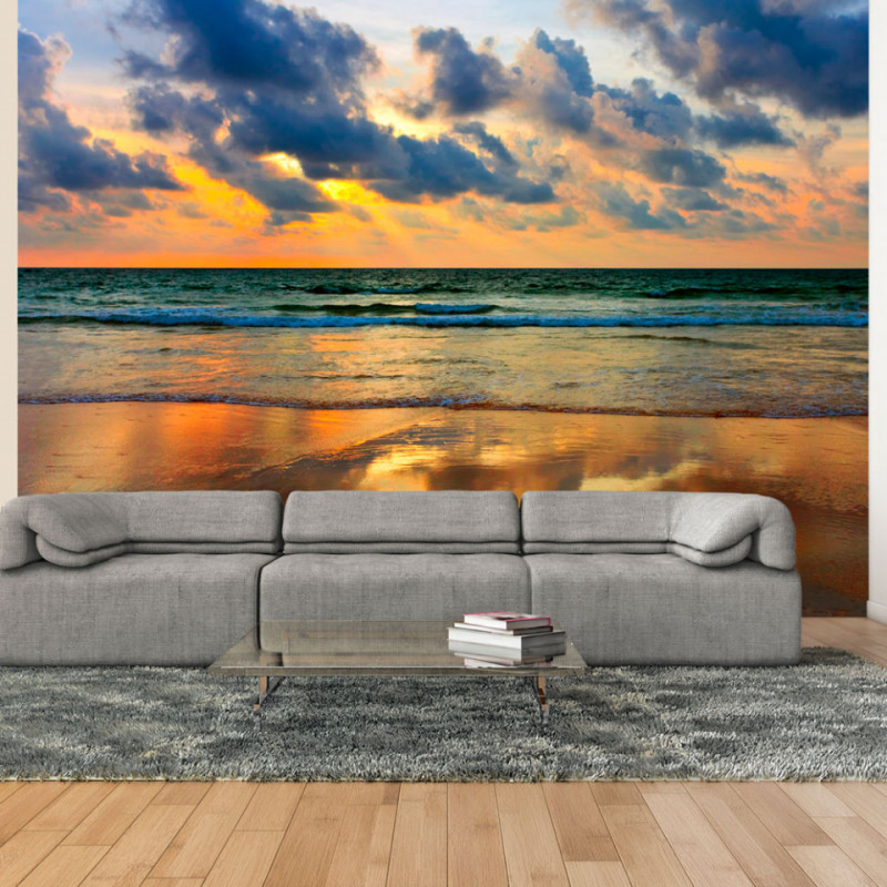 Fototapet - Colorful sunset over the sea