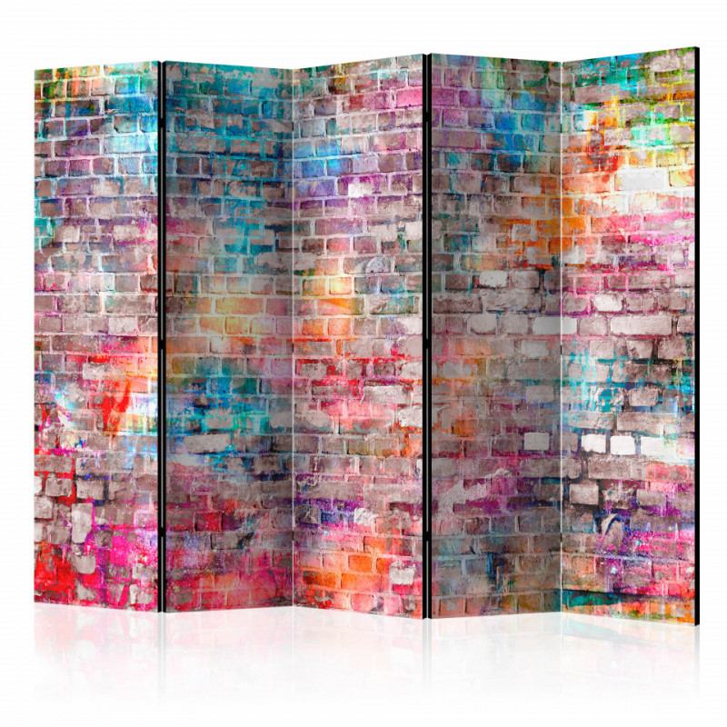 Paravan - Colourful Brick II [Room Dividers]