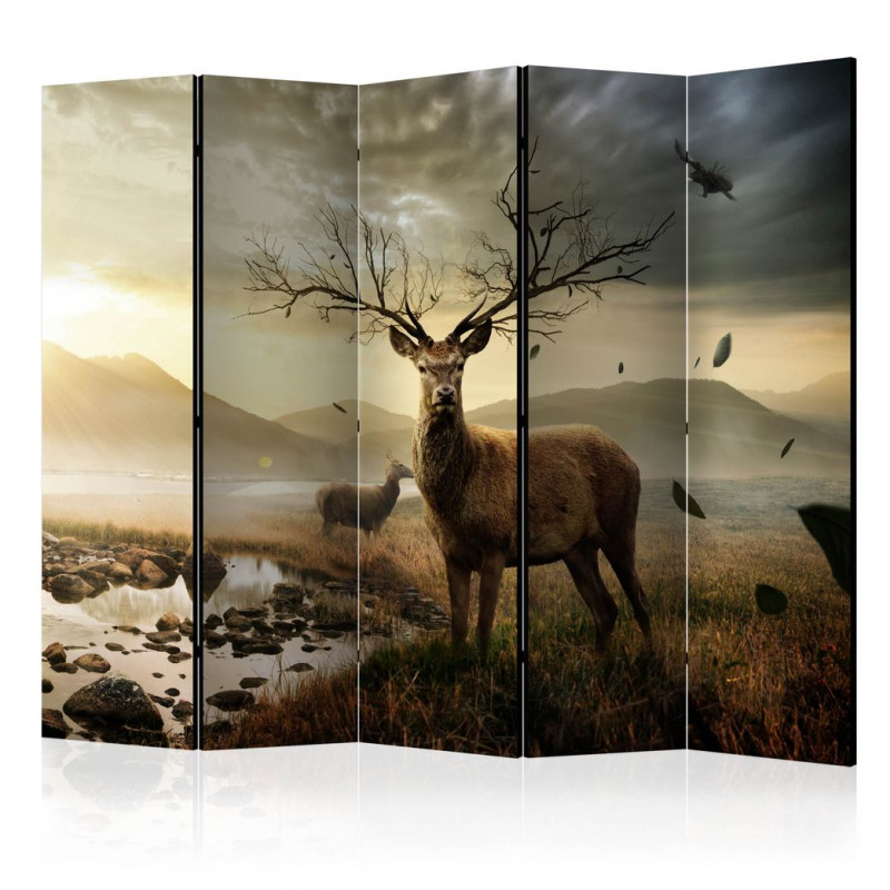 Paravan - Deers by mountain stream II [Room Dividers]