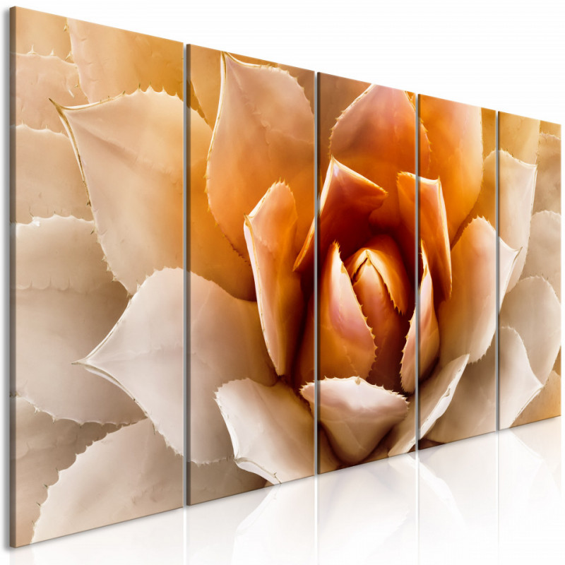 Tablou - Agave (5 Parts) Narrow Orange