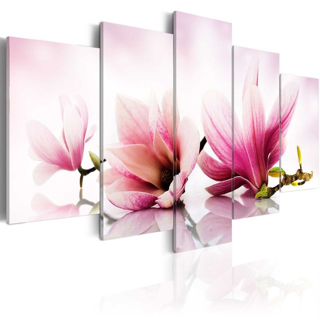 Tablou - Magnolias: pink flowers