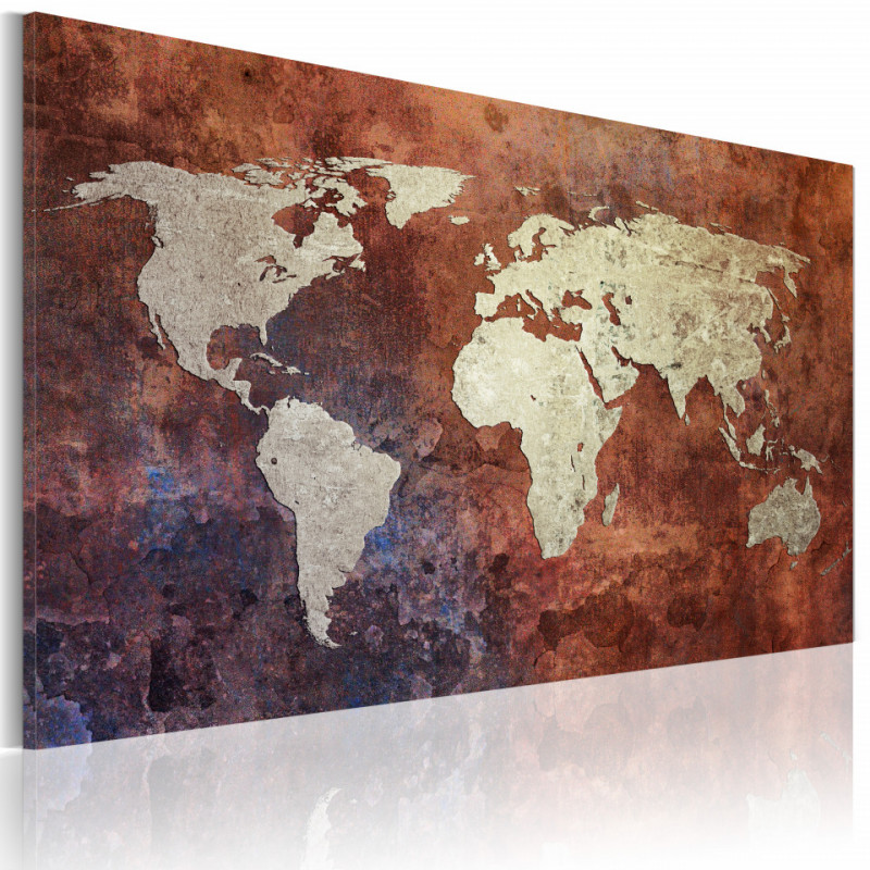 Tablou - Rusty map of the World