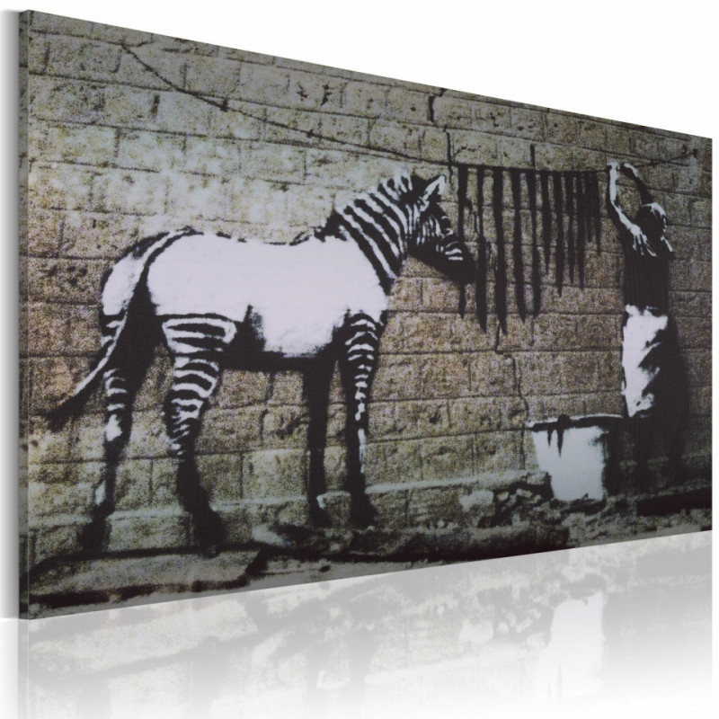 Tablou - Zebra washing (Banksy)