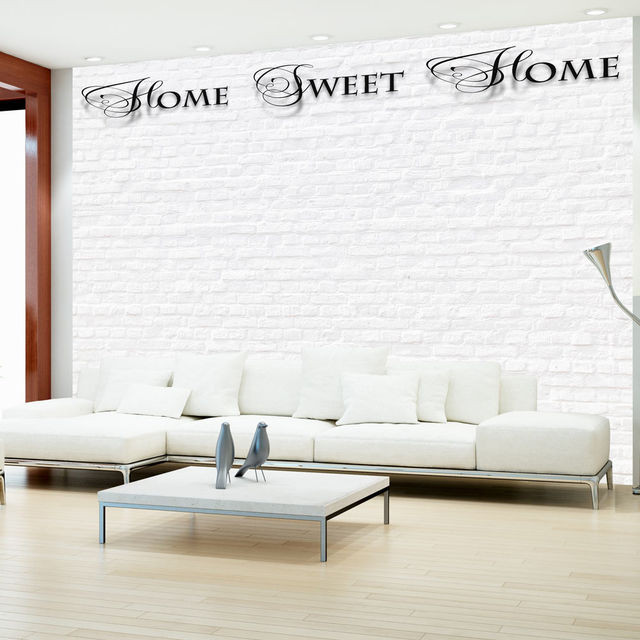 Fototapet - Home, sweet home - white wall
