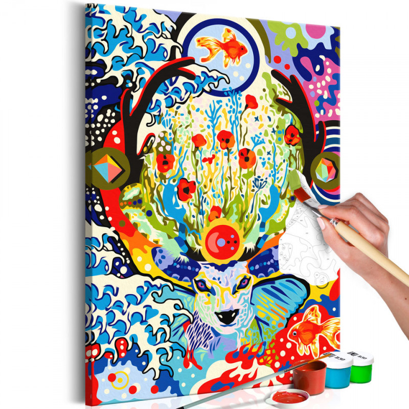 Pictatul pentru recreere - Deer and Flowers