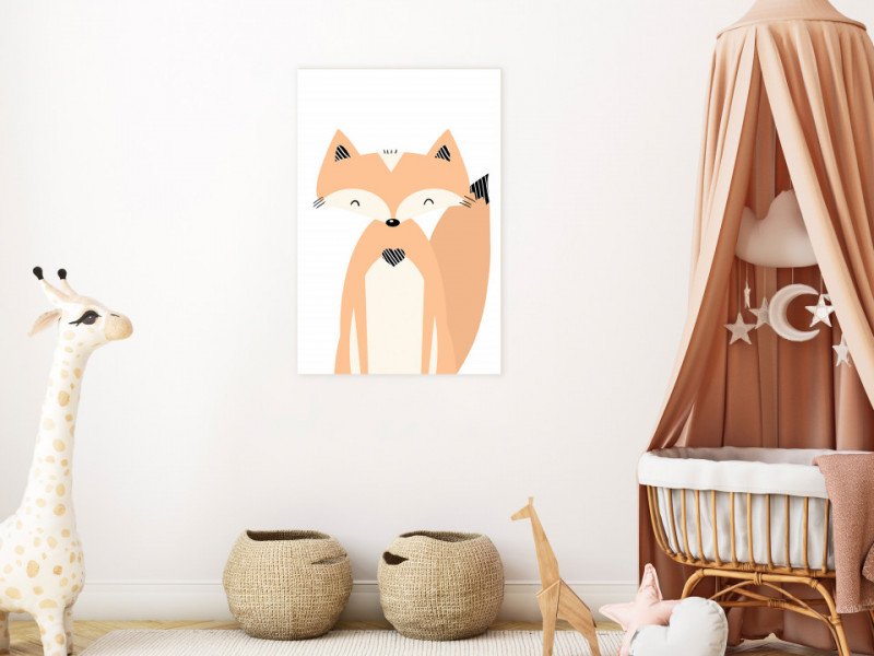 Tablou - Happy Fox (1 Part) Vertical