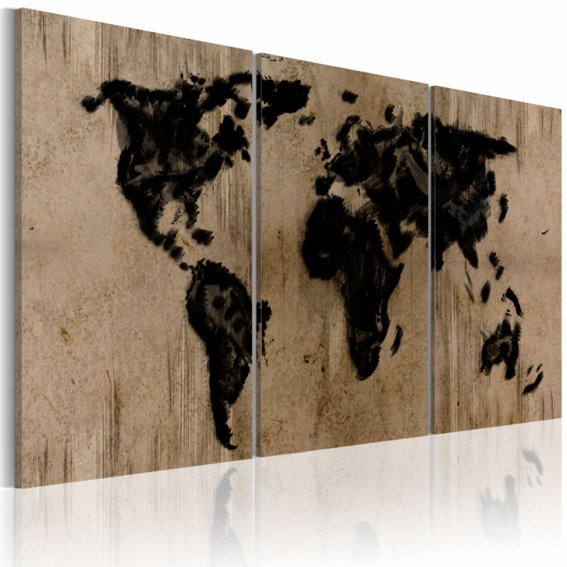 Tablou - Inky map of the World