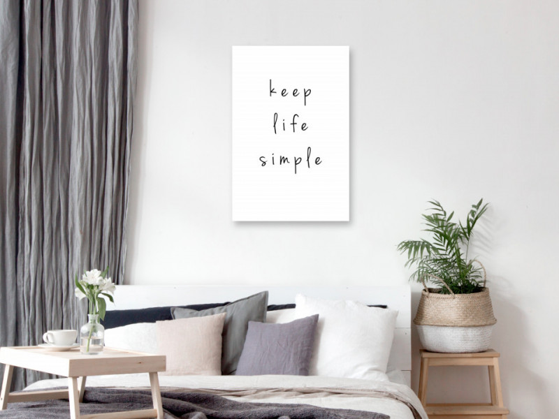 Tablou - Keep Life Simple (1 Part) Vertical