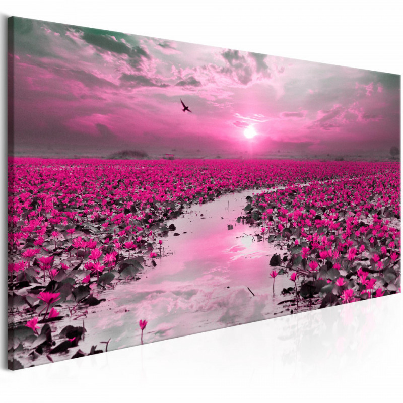 Tablou - Lilies and Sunset (1 Part) Narrow