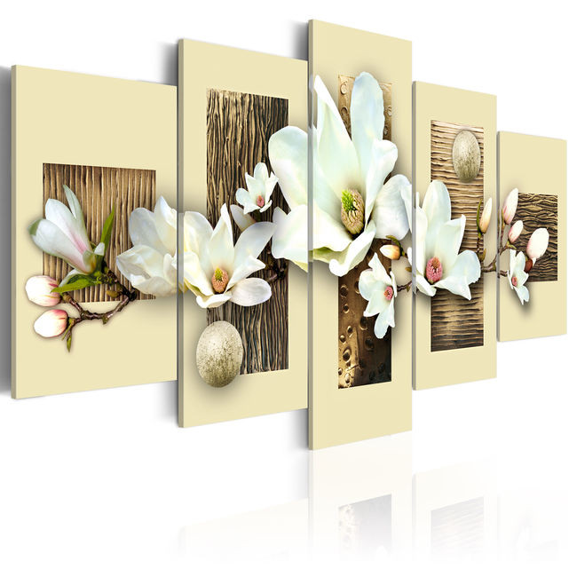 Tablou - Texture and magnolia.