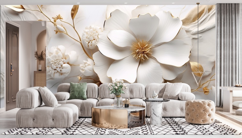 Tapet Personalizat 3D Eleganța Florentină – Rafinament Clasic și Design de Lux