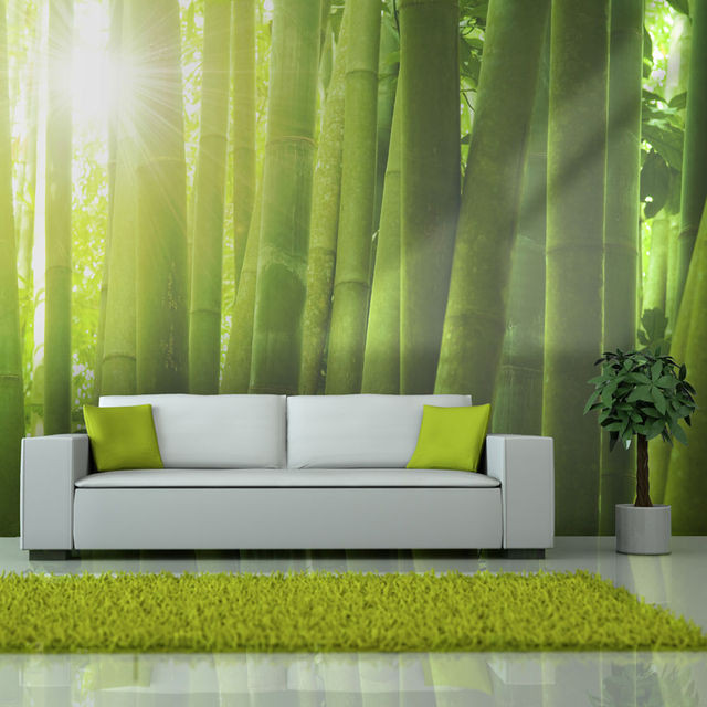 Fototapet - Sun and bamboo