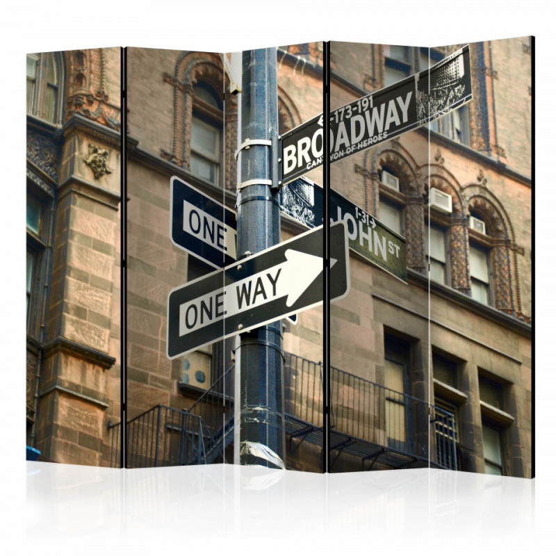 Paravan - All roads lead to Broadway II [Room Dividers]