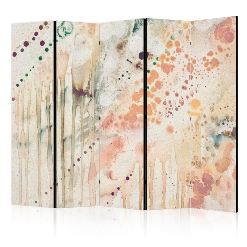 Paravan - Coloured Dots - pastel spots creating an abstract composition