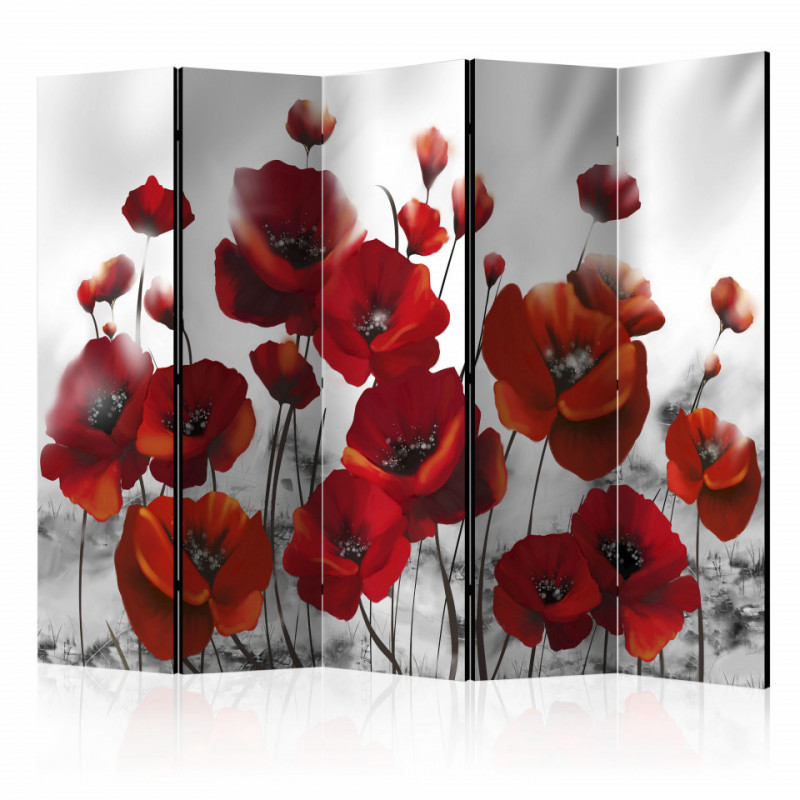 Paravan - Poppies in the Moonlight II [Room Dividers]