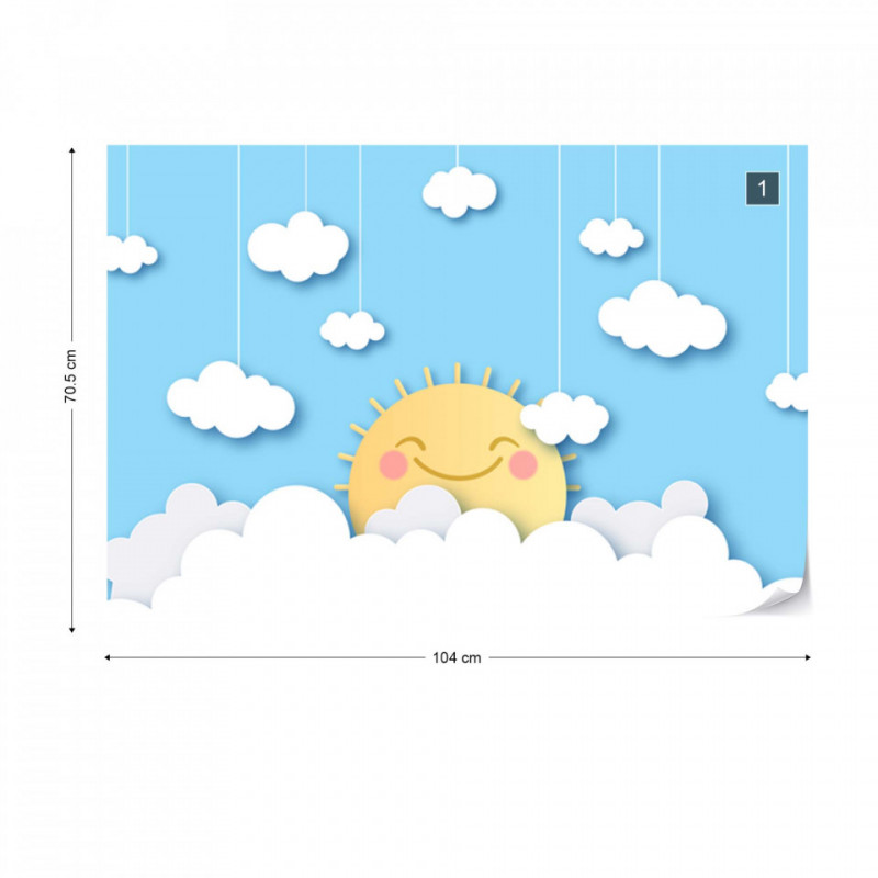 Soare Vesel printre Nori – Efect Papercut - Img 1