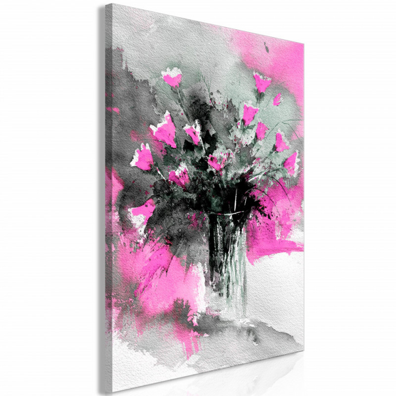 Tablou - Bouquet of Colours (1 Part) Vertical Pink
