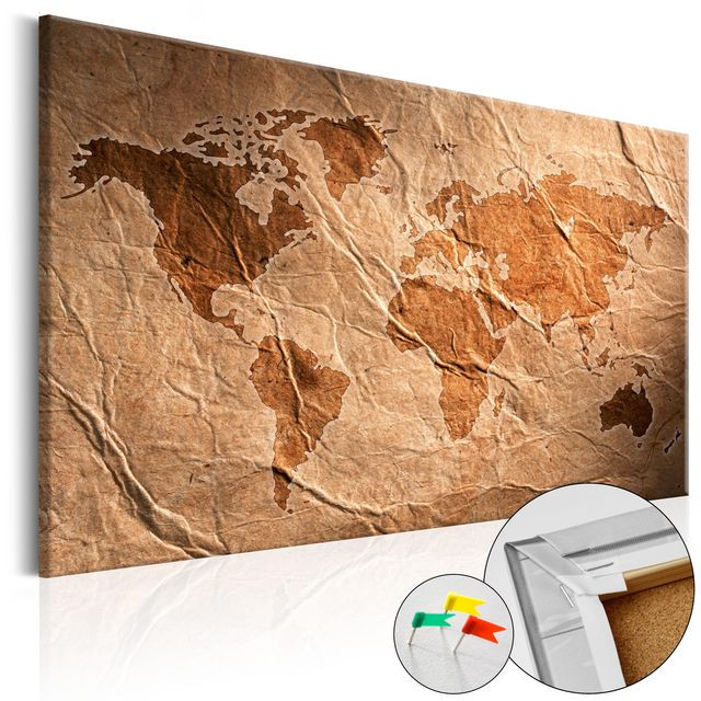 Tablou din plută - Paper Map [Cork Map]