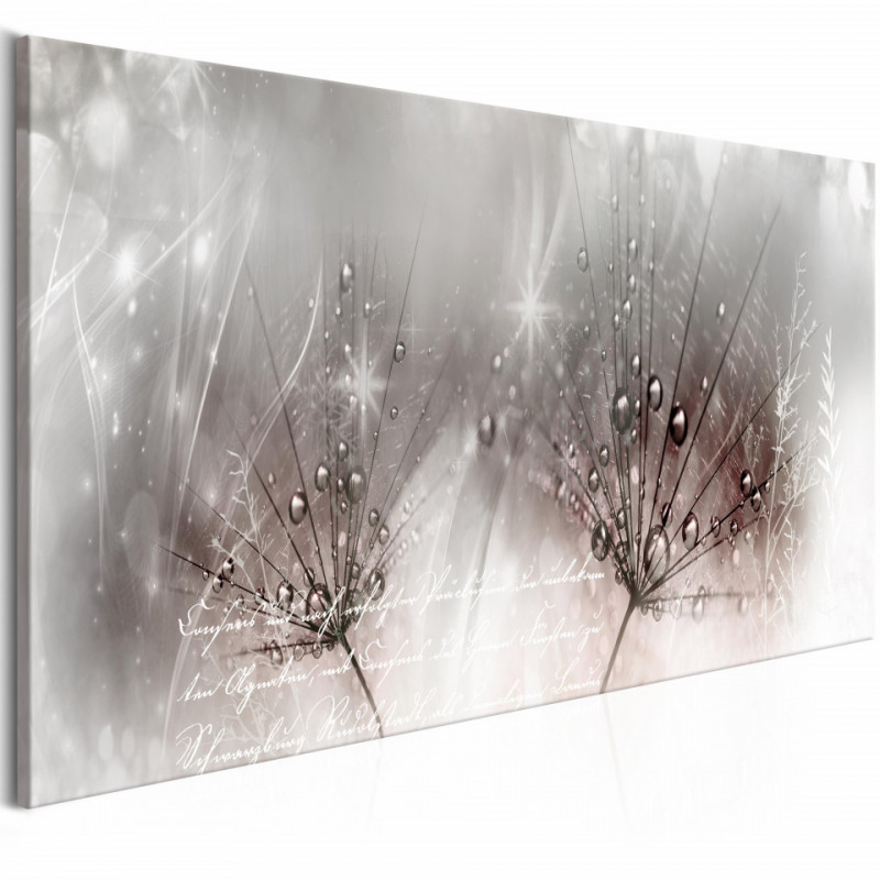 Tablou - Drops of Dew (1 Part) Pink Narrow