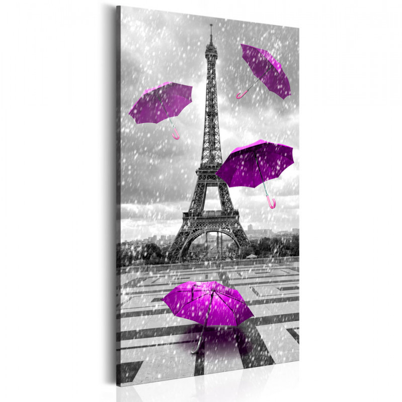 Tablou - Paris: Purple Umbrellas