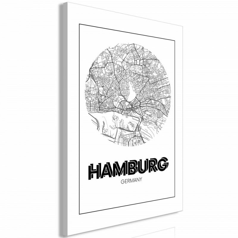 Tablou - Retro Hamburg (1 Part) Vertical