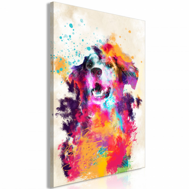 Tablou - Watercolor Dog (1 Part) Vertical