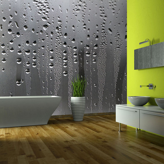 Fototapet - Glass and rain