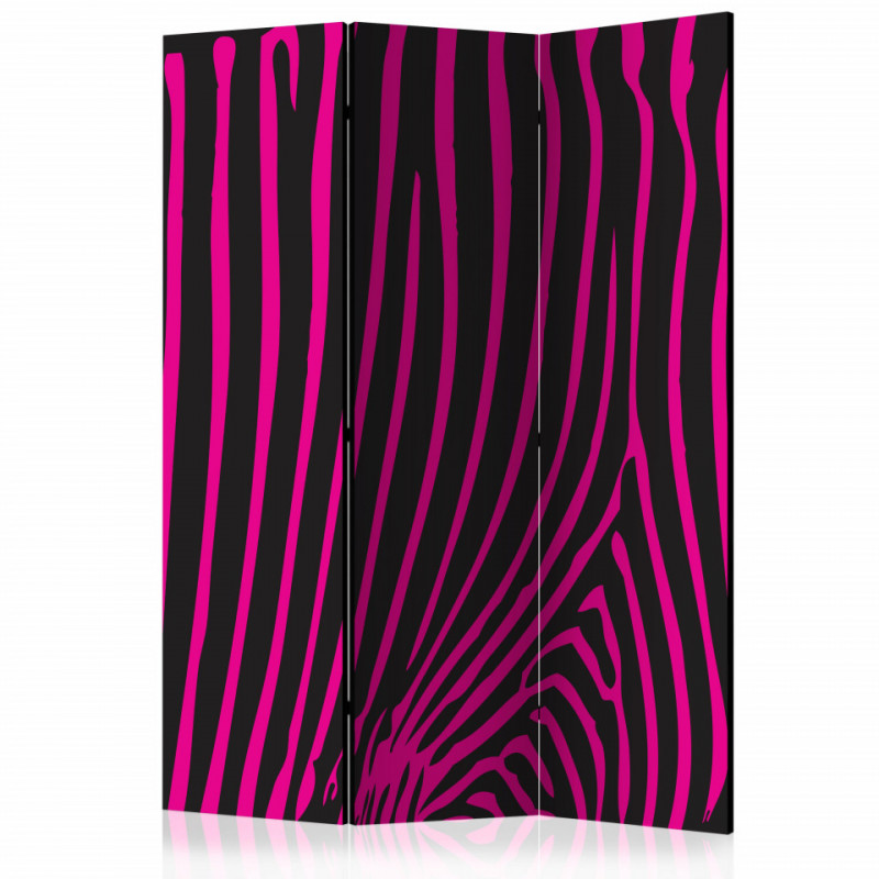 Paravan - Zebra pattern (violet) [Room Dividers]