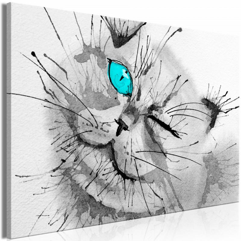 Tablou - Happy Look (1 Part) Wide Blue