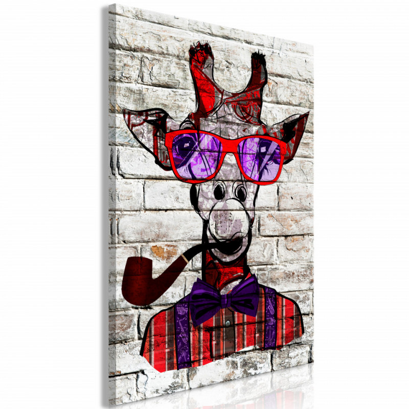Tablou - Hipster Giraffe (1 Part) Vertical