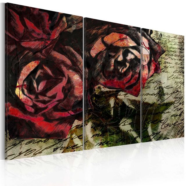 Tablou - Love letter - triptych