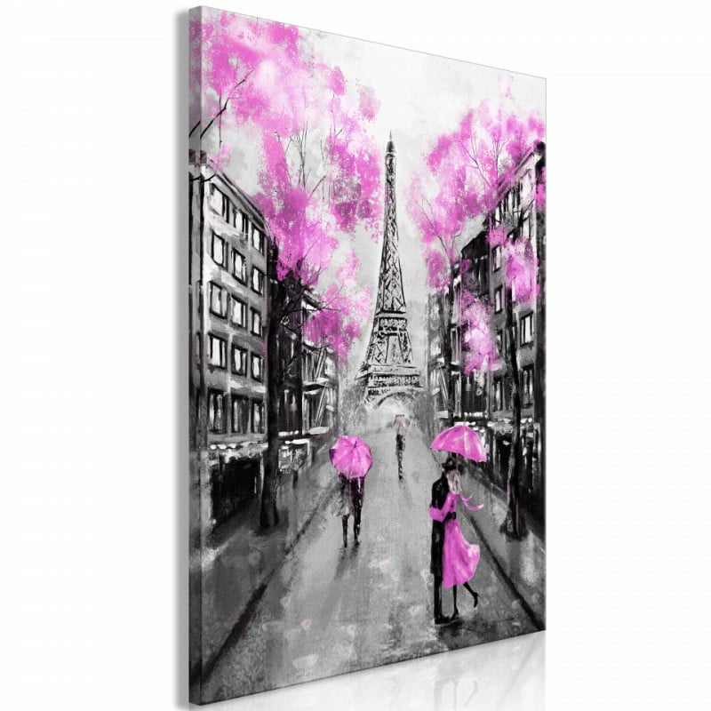 Tablou - Paris Rendez-Vous (1 Part) Vertical Pink