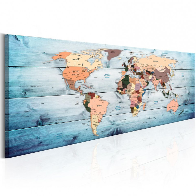 Tablou - World Maps: Sapphire Travels