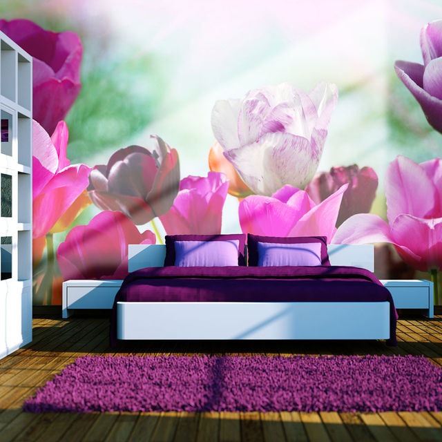 Fototapet - Beautiful spring flowers, tulips