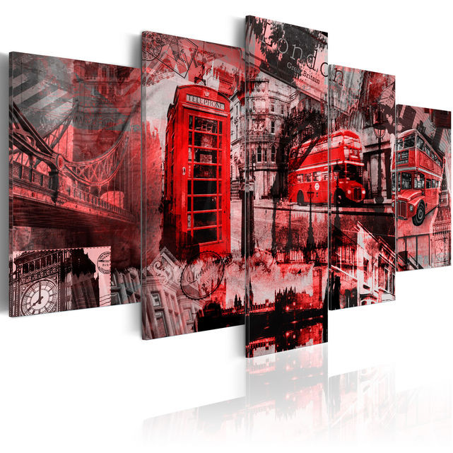 Tablou - London collage - 5 pieces
