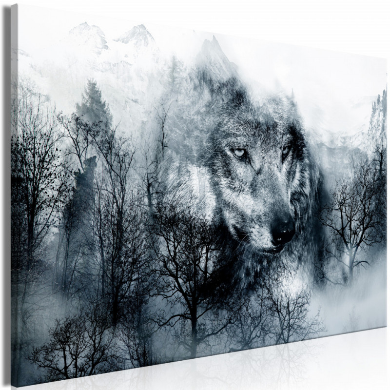 Tablou - Mountain Predator (1 Part) Wide Black and White