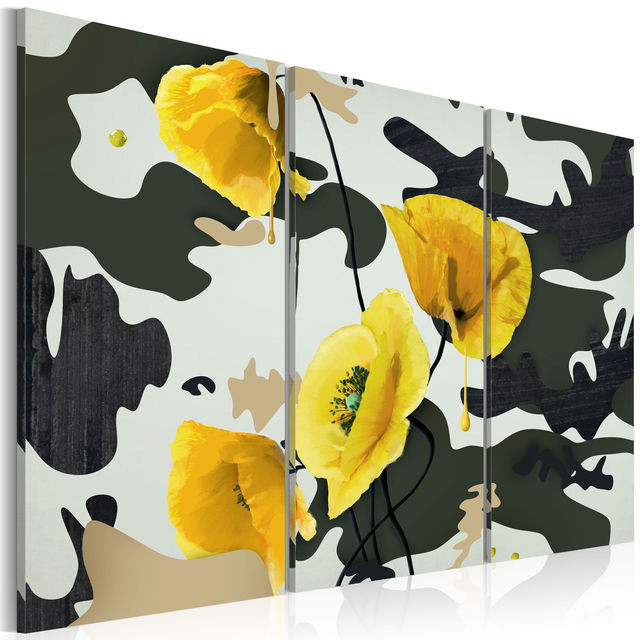 Tablou - Painted by poppies - triptych