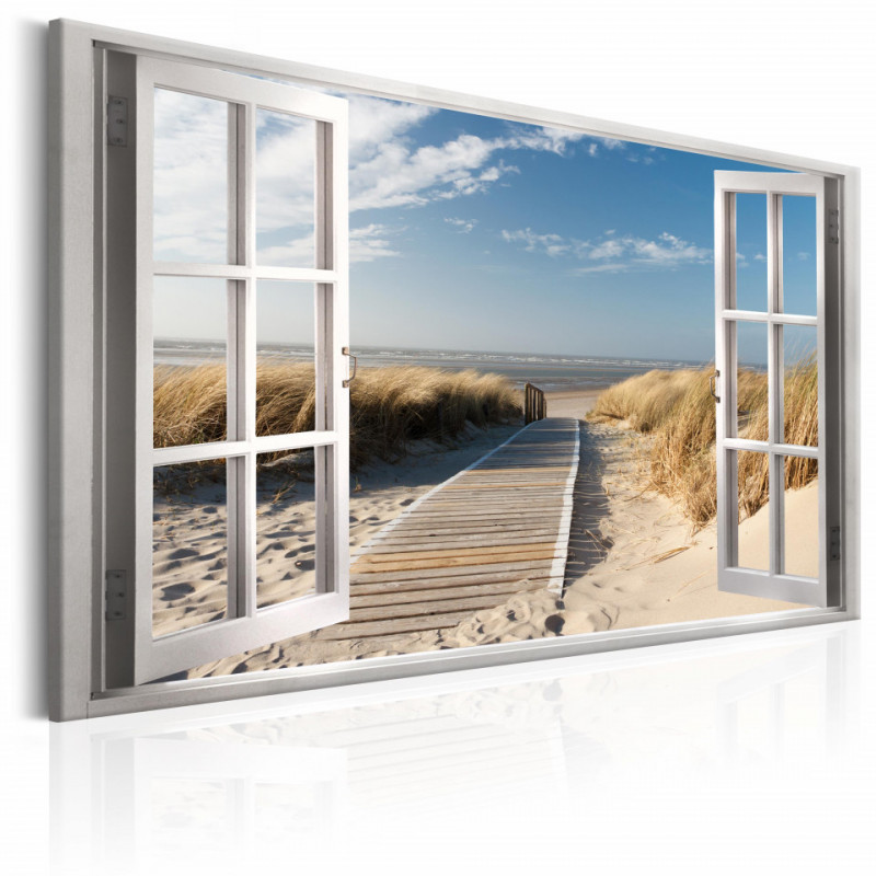 Tablou - Window: View of the Beach