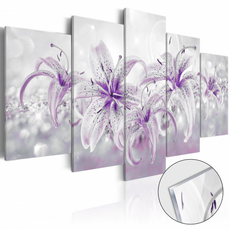 Imagine pe sticlă acrilică - Purple Graces [Glass]
