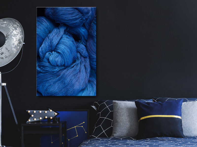 Tablou - Blue Worsted (1 Part) Vertical