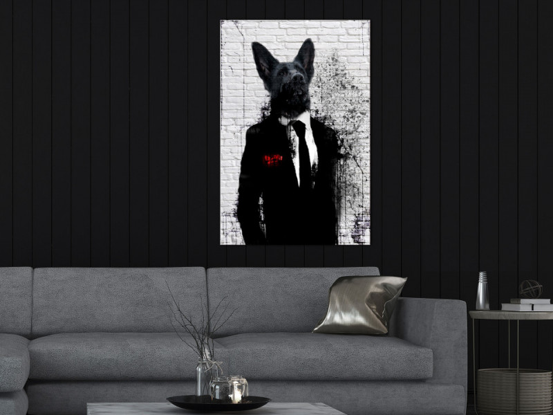 Tablou - Businessman Dog (1 Part) Vertical