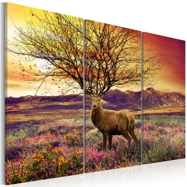 Tablou - Fancy antler - triptych