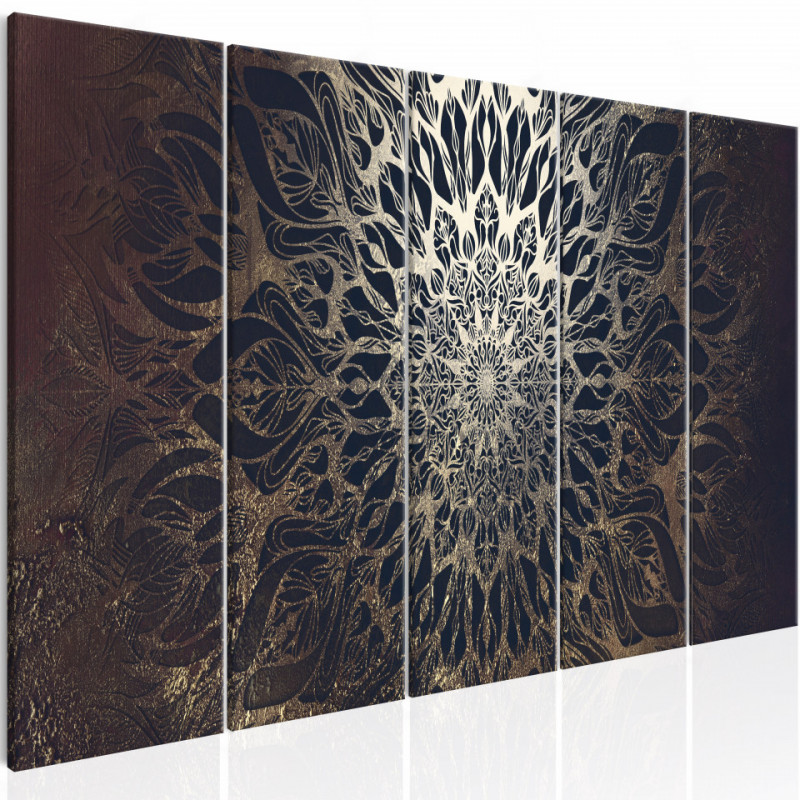 Tablou - Hypnosis (5 Parts) Brown Narrow