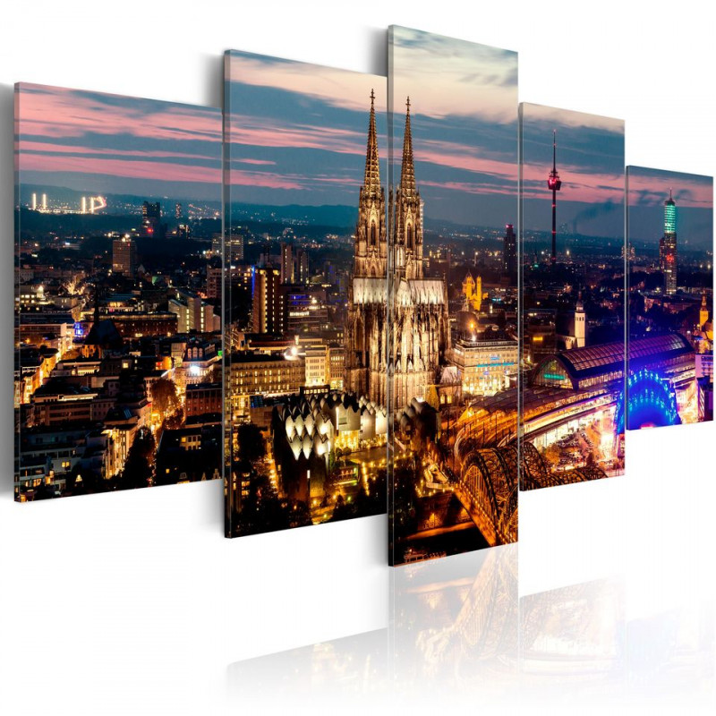 Tablou - Koeln: Night Panorama